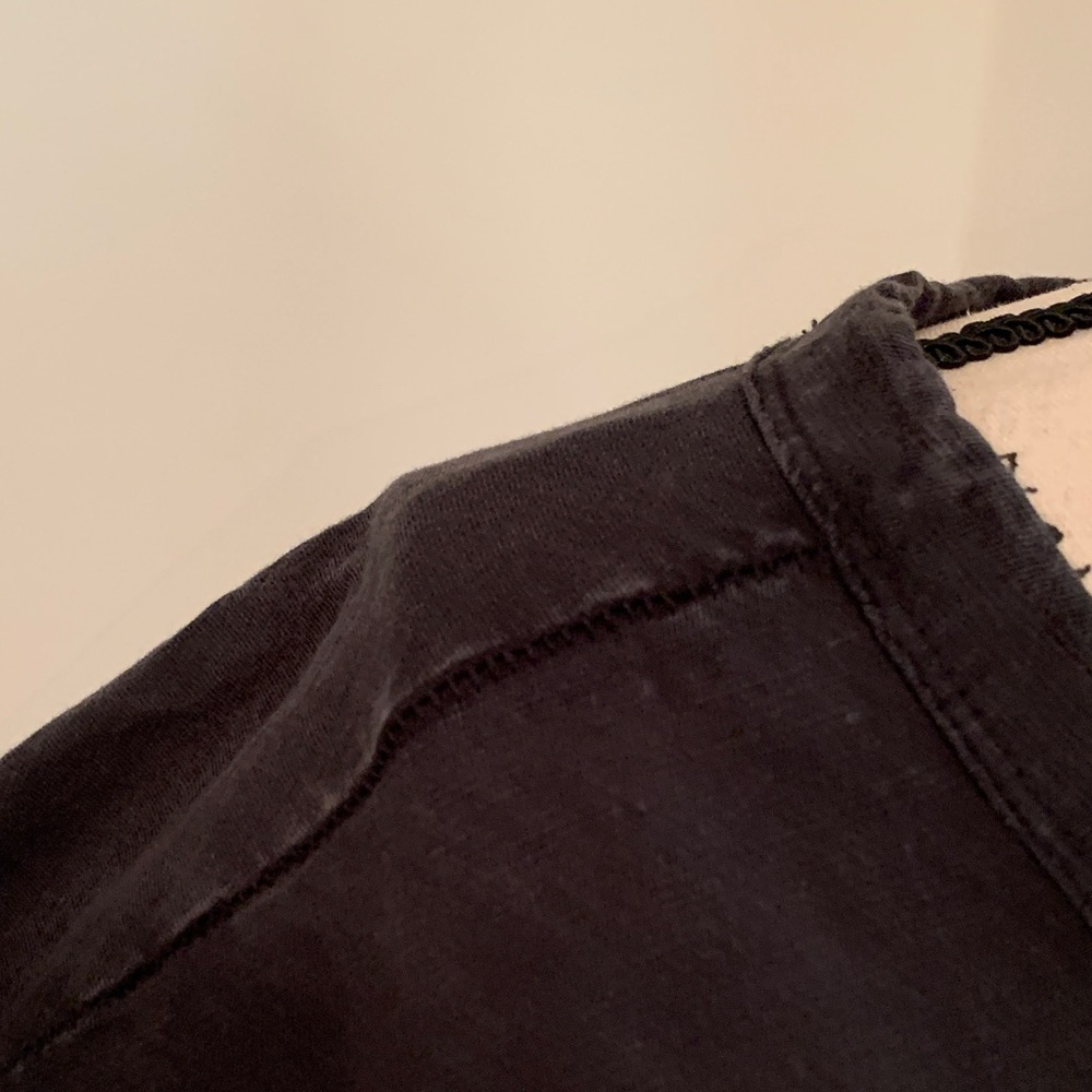 Anthropologie Pilcro Sustainable Boyfriend Tee (Washed Black) - Picture 5 of 17